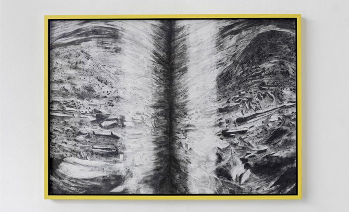 Adriane Wachholz - Stratum Disjunctum, graphite on paper, 59 x 84 cm, 2017